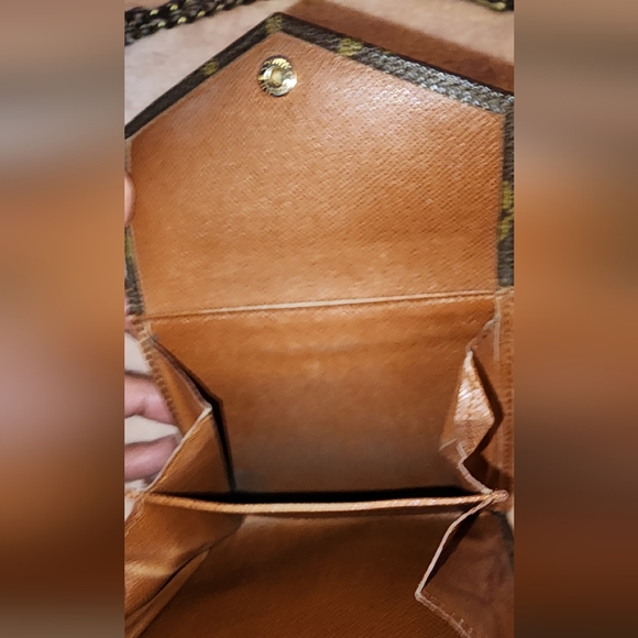 LV Monogram Monnaie Double Snap Wallet with Unbranded Chain - Picture 9 of 12